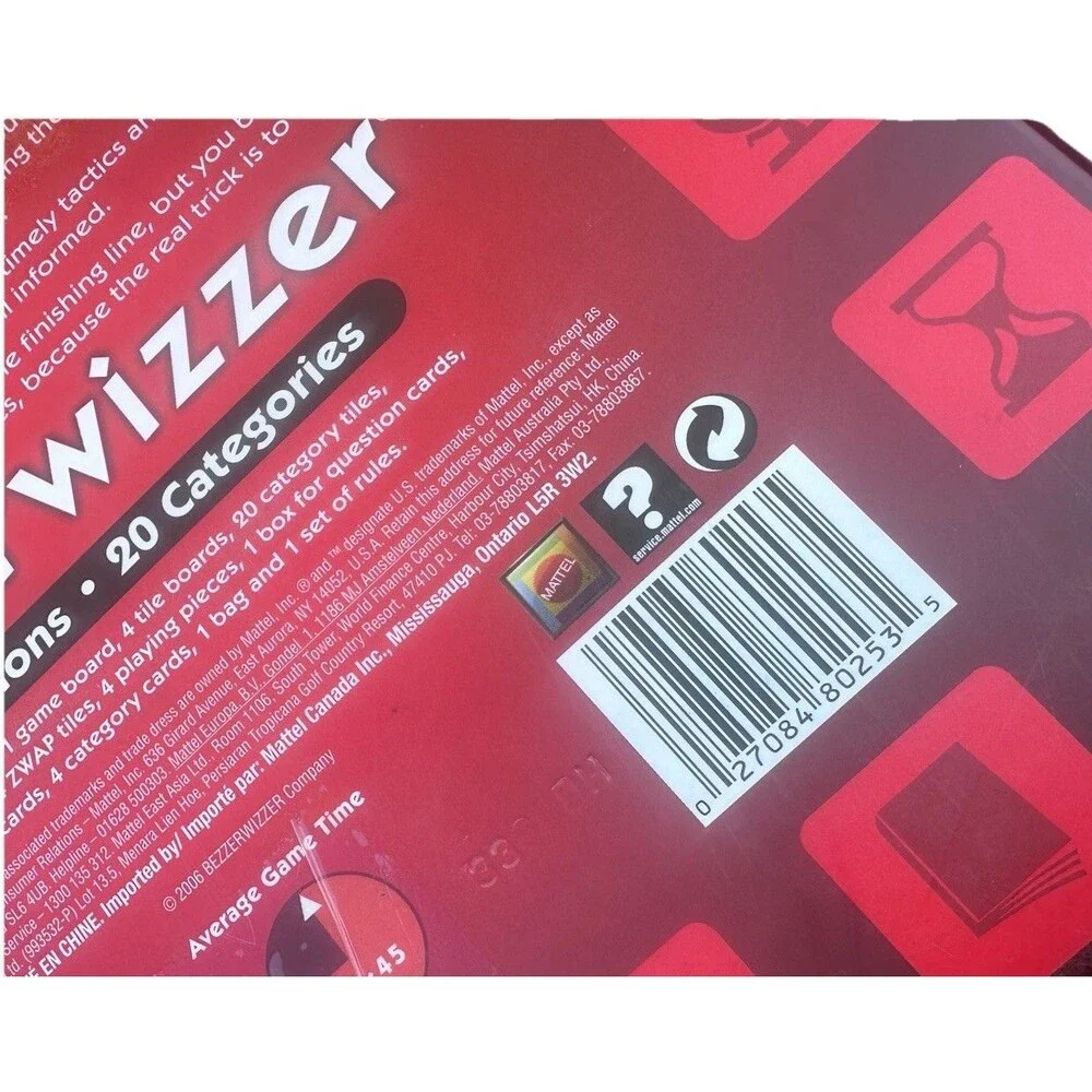 Bezzerwizzer Trivia Board Game Complete 3000 Questions Strategy Party Game